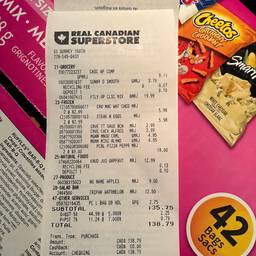 Receipt Total Edit