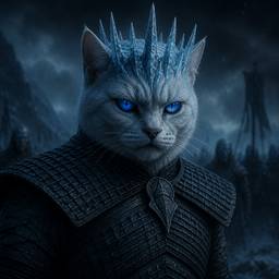 Night King Cat Art