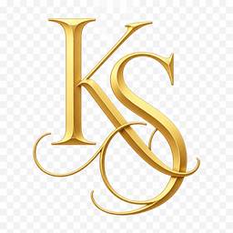 KS Golden Monogram Logo
