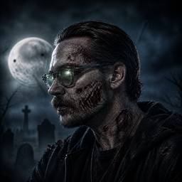 Après - Portrait de Zombie Mort-Vivant