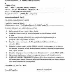 Rental Contract Signature Edit