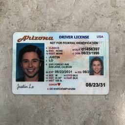 Después - Edición de licencia de conducir de Arizona