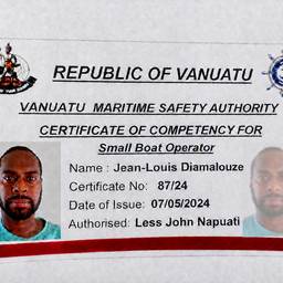 Nachher - Vanuatu Seefahrtzertifikat Bearbeitung