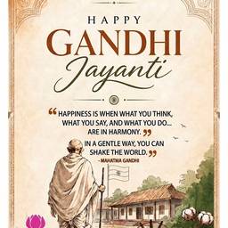 Gandhi Jayanti Poster Edit
