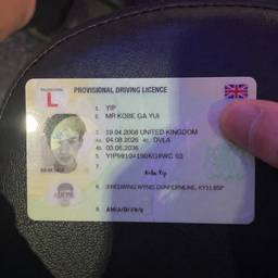 Después - Edición de fecha en licencia de conducir
