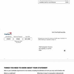 After - Bank Statement Address Edit