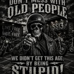 Before - Biker Graphic Text Edit
