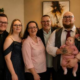 After - Warm Family Group Portrait