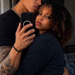 Colorized Couple Selfie