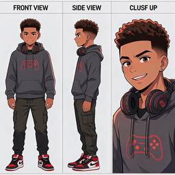 Anime Character Reference Sheet