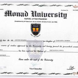 Diploma Certificate Name Change