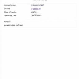 ATM Receipt Text Edit