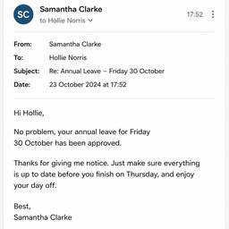 After - Fake Email Screenshot