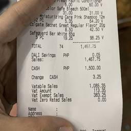 Edit Receipt Text with AI