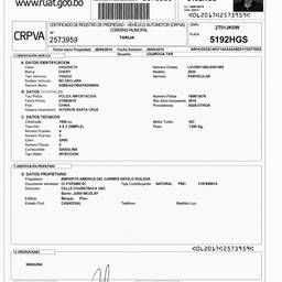 Clean Vehicle Registration Document
