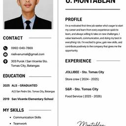 Enhanced Resume Text