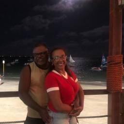 Before - Night Beach Couple Glow