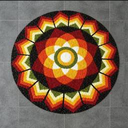 Straighten Rangoli Photo
