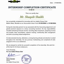 Internship Certificate Editor