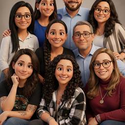 Studio Family Portrait Merge