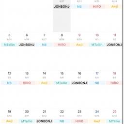 Before - Calendar Name Edit