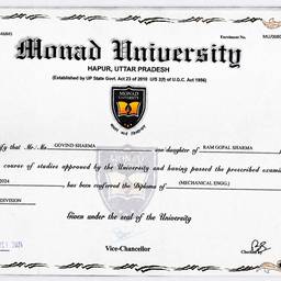 Diploma Certificate Edit