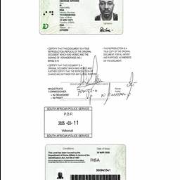 Nachher - Geschärfter Scan eines Ausweisdokuments
