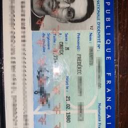 French ID Card Name Edit