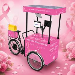 Après - Fond de sensibilisation au ruban rose