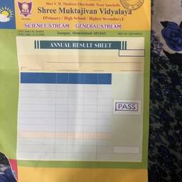 Blank Marksheet Template