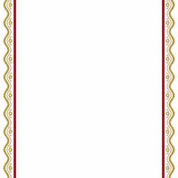 Après - Modèle de Bordure Or et Rouge