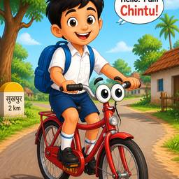 Indian Cartoon Boy Chintu