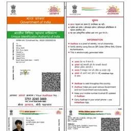 Aadhaar Card Year Edit