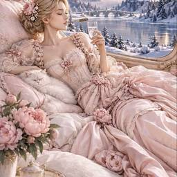 Before - Pink Gown Fantasy Portrait