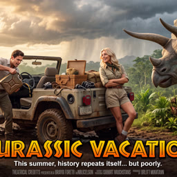 Jurassic Vacation Poster