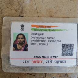Nachher - Aadhaar-Karte Geburtsdatum bearbeiten