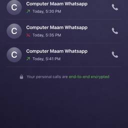 Fake WhatsApp Call Log