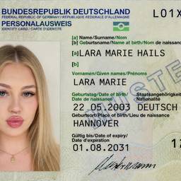 After - German ID Card Photo Edit