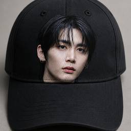 Face on Baseball Cap