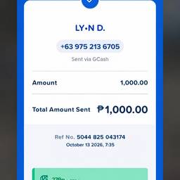 GCash Receipt Date Edit