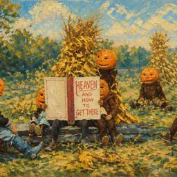 Impressionist Pumpkin Painting