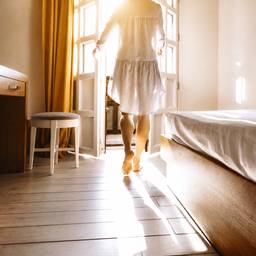 Sunlit Bedroom Scene