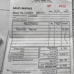 Change Invoice Year