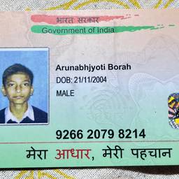 Aadhaar Card DOB Edit