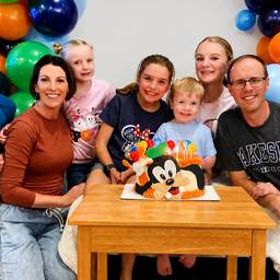 After - Family Birthday Photo Enhanced