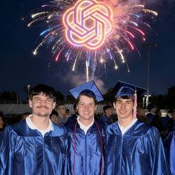Fireworks Graduation Photo Edit
