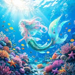 Little Mermaid Ocean Scene