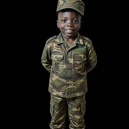Child in Military Uniform