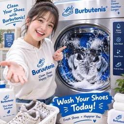 Before - Sneaker Wash Product Ad