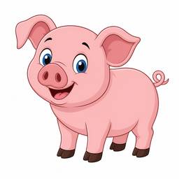 Cartoon Pig Art